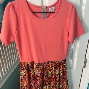 New with tags. Lula roe dress size large